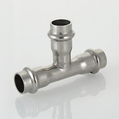 Тройник пресс редукционный 28мм x 15мм x 28мм Valtec VT.INOX-PRESS VTi.931.I.281528