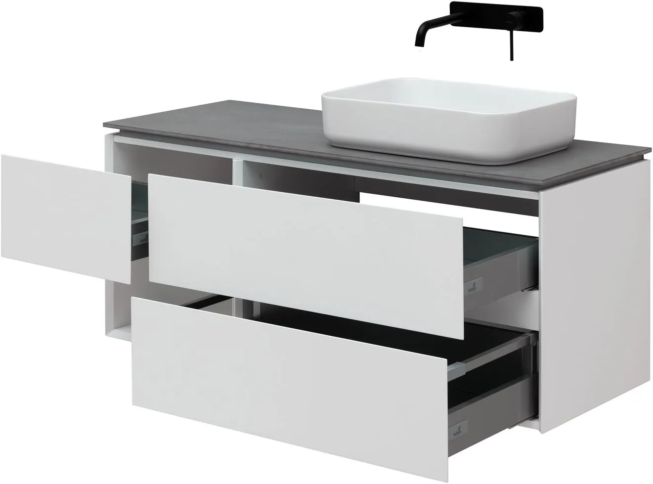 Тумба-умывальник подвесная Allen Brau Infinity 120 R белый 1.21007.WM+, 4