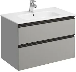 Тумба-умывальник подвесная Roca Domi 80 серый матовый ZRU9307874+ Тумба-умывальник подвесная Roca Domi 80 серый матовый ZRU9307874+, 1