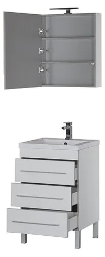 Шкаф-зеркало Aquanet Верона 58 L белый 00175344