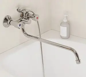 Смеситель для ванны с длинным изливом Milardo Tring хром TRISB02M10 Смеситель для ванны с длинным изливом Milardo Tring хром TRISB02M10, 3