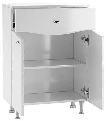 Комод напольный Айсберг Волна 60 белый DA1004K