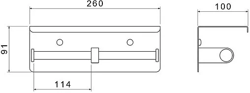 Держатель туалетной бумаги Aquatek Оберон хром AQ4909CR