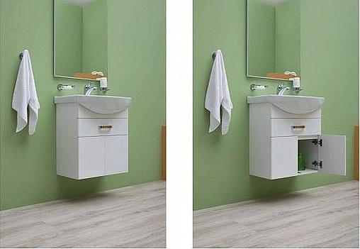 Тумба под умывальник Aquanet Ирис 60 белый 00198381