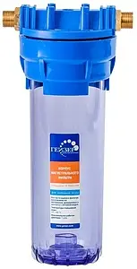 Корпус фильтра ¾&quot;н x ¾&quot;н Slim Line 10&quot; Гейзер 1 П (Иней) 50534, 1