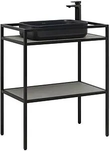 Консоль напольная Allen Brau Liberty 75 чёрный браш 1.33002.BB+, 1