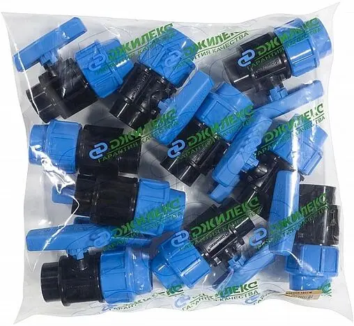 Кран шаровый с переходом на пнд трубу 32мм x 1&quot;в Джилекс 9370