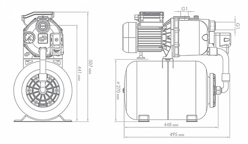 Станция автоматического водоснабжения Джилекс Джамбо 70/50 Ч-24 4720