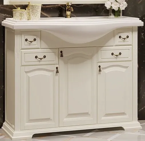 Тумба под умывальник напольный Opadiris Риспекто 100 слоновая кость Z0000006705