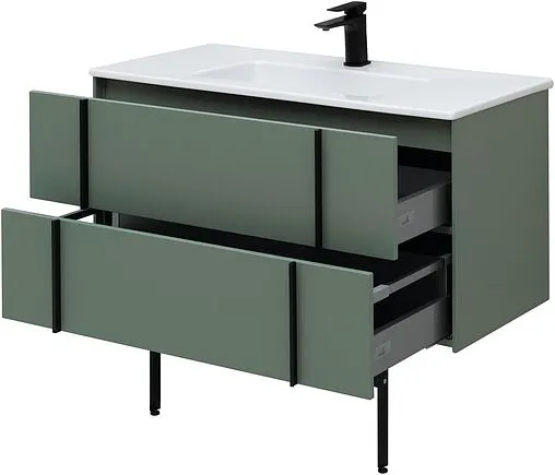 Тумба-умывальник подвесная Allen Brau Reality 100 олива 1.32007.CGM+