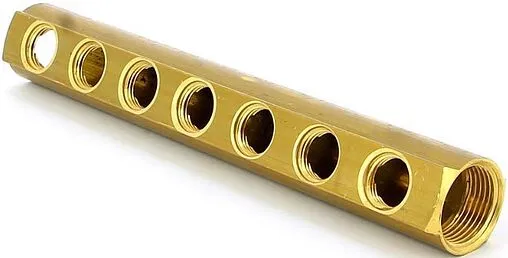 Коллектор распределительный проходной 7 отводов 1&quot;в/в x ½&quot;в Tiemme 1970048