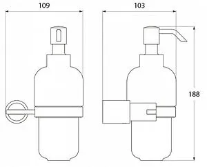 Дозатор для жидкого мыла IDDIS Monet хром MONSBC0i46 Дозатор для жидкого мыла IDDIS Monet хром MONSBC0i46, 2