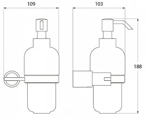 Дозатор для жидкого мыла IDDIS Monet хром MONSBC0i46