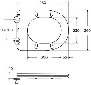 Унитаз приставной безободковый BelBagno Sfera-R белый BB2141CBR/SC, 3
