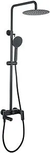 Душевая система со смесителем для ванны Aquatek Вега чёрный матовый AQ2040MB Душевая система со смесителем для ванны Aquatek Вега чёрный матовый AQ2040MB, 1