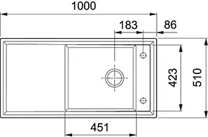 Мойка кухонная Franke Ambion ABK 611-100 белый 124.0515.528 Мойка кухонная Franke Ambion ABK 611-100 белый 124.0515.528, 2