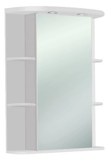Шкаф-зеркало Aquaton Кристалл 65 L белый 1A000102KS01L