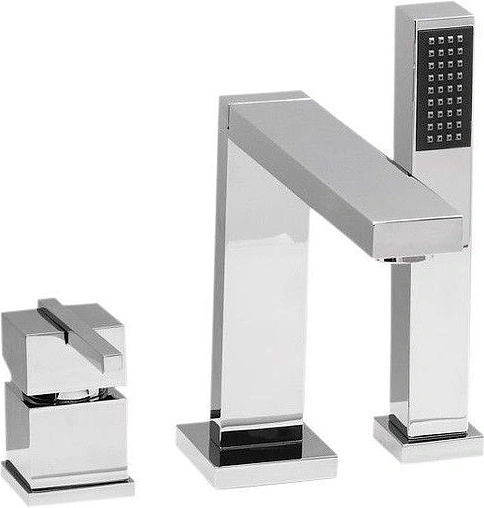 Смеситель на борт ванны на 3 отверстия Vega Qvadro хром 91А1755625