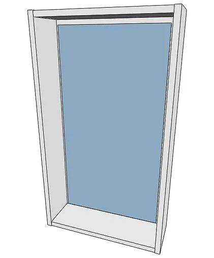 Зеркало Айсберг Аура 40 белый DA2508HZ