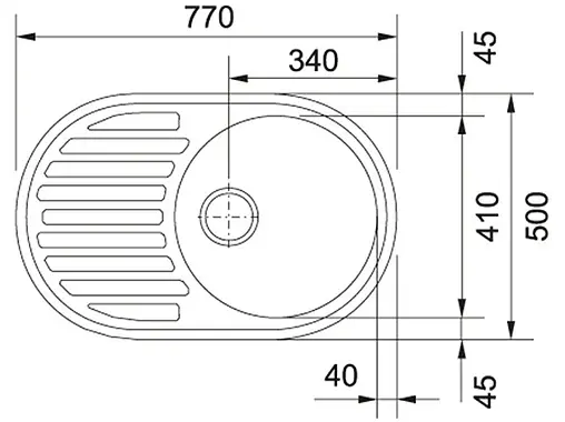 Мойка кухонная Franke Pamira PMN 611 нержавеющая сталь 101.0009.496