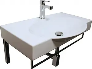 Раковина Sanita Luxe Infinity 76 белый INF76SLWB01KR Раковина Sanita Luxe Infinity 76 белый INF76SLWB01KR, 1