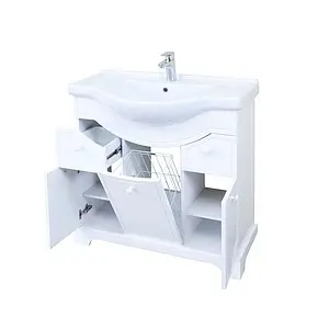 Тумба-умывальник напольная Aquaton Элен 85 белый 1A2187K1EN010, 2