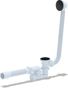 Слив-перелив для ванны Ани Пласт чёрный матовый EC255BL, 1