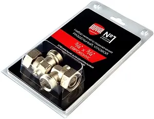 Узел нижнего подключения радиатора раздельный угловой ¾"ек x ¾"ек Royal Thermo RTE 07.0021 Узел нижнего подключения радиатора раздельный угловой ¾"ек x ¾"ек Royal Thermo RTE 07.0021, 2