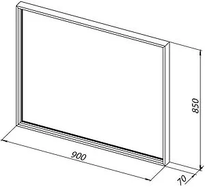 Зеркало с подсветкой Allen Brau Liberty 85x90 медь браш 1.330015.60, 2