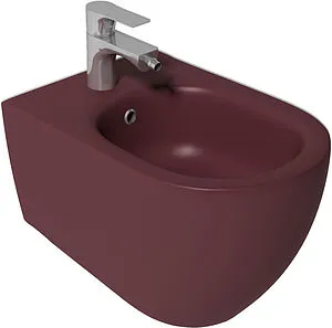 Биде подвесное ISVEA Infinity бордовый 10NF41001SV-2R Биде подвесное ISVEA Infinity бордовый 10NF41001SV-2R, 1