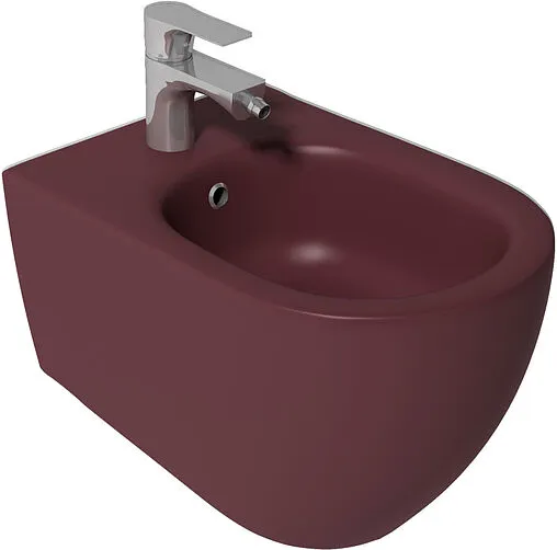 Биде подвесное ISVEA Infinity бордовый 10NF41001SV-2R