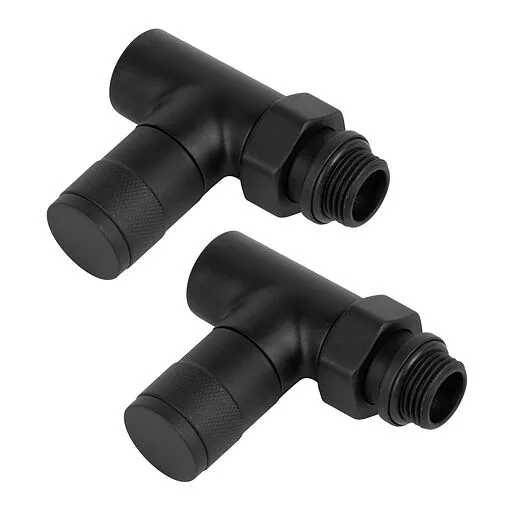 Комплект вентилей запорных прямых ½" в/н Royal Thermo Piano черный RTE 56.0011 Комплект вентилей запорных прямых ½" в/н Royal Thermo Piano черный RTE 56.0011