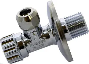 Вентиль регулирующий угловой ½"н x ⅜"н x 10ц Bugatti Minnesota 08610003 Вентиль регулирующий угловой ½"н x ⅜"н x 10ц Bugatti Minnesota 08610003, 1