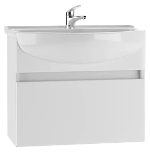 Тумба-умывальник подвесной Айсберг Классик 60 белый DA3007T+4607152361513, 1