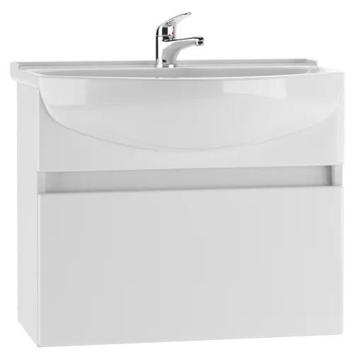 Тумба-умывальник подвесной Айсберг Классик 60 белый DA3007T+4607152361513