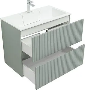 Тумба-умывальник Aquanet Джейн 80 мисти грин 00313318+, 4