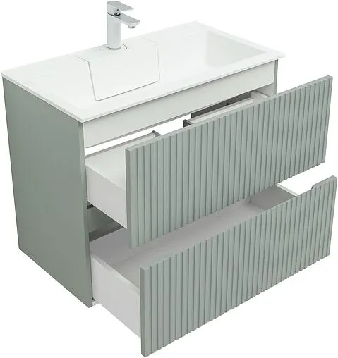 Тумба-умывальник Aquanet Джейн 80 мисти грин 00313318+