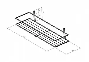 Полка Aquanet хром П3281 Полка Aquanet хром П3281, 2