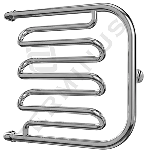 Полотенцесушитель водяной Terminus Фокстрот-Лиана AISI 500х500 полированная сталь 4620768880971, 2