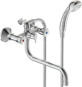 Смеситель для ванны с длинным изливом Vidima Life хром BA362AA Смеситель для ванны с длинным изливом Vidima Life хром BA362AA, 1