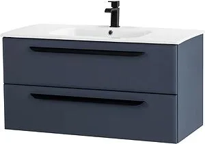 Тумба-умывальник подвесная Cezares Eco 120 Grafito ECO-CER-1200-2C-SO-GR-P+CZR-NAT-120-LVB Тумба-умывальник подвесная Cezares Eco 120 Grafito ECO-CER-1200-2C-SO-GR-P+CZR-NAT-120-LVB, 3