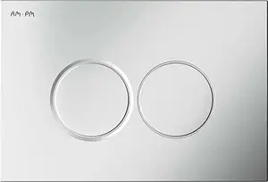 Клавиша смыва для унитаза Am.Pm ProС L I070131 хром матовый Клавиша смыва для унитаза Am.Pm ProС L I070131 хром матовый, 1