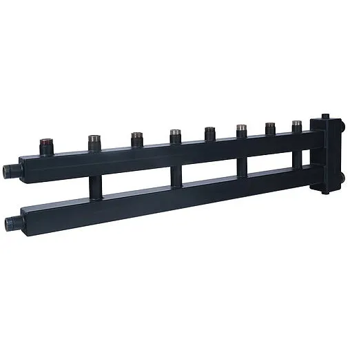 Распределительный коллектор 5 контуров с гидрострелкой 1½&quot;н x 1&quot;н Rommer RDG-0018-014045