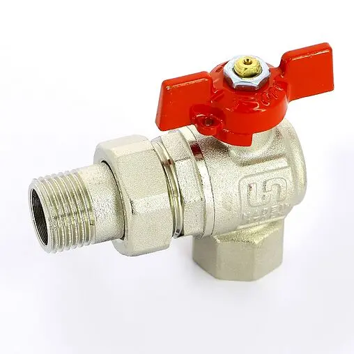 Кран шаровый с американкой угловой ½"в x ½"н Uni-fitt 133T2000 Кран шаровый с американкой угловой ½"в x ½"н Uni-fitt 133T2000