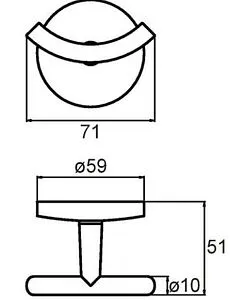 Крючок двойной Milardo Cadiss хром CADSM20M41 Крючок двойной Milardo Cadiss хром CADSM20M41, 2
