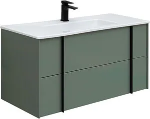 Тумба-умывальник подвесная Allen Brau Reality 100 олива 1.32007.CGM+, 1