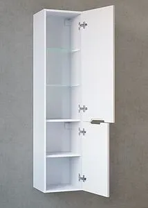 Шкаф-пенал подвесной Jorno Wood 33 белый Wood.04.150/P/W Шкаф-пенал подвесной Jorno Wood 33 белый Wood.04.150/P/W, 3