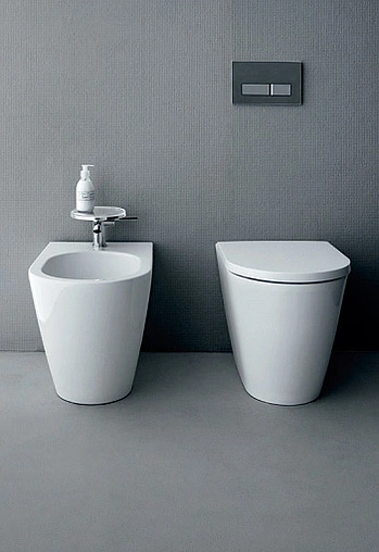 Унитаз приставной Laufen Kartell белый 8.2333.1.000.000.1