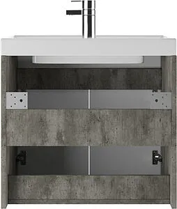 Тумба-умывальник подвесной Айсберг Мечта 60 белый/бетон DM2335T+4607152361674 Тумба-умывальник подвесной Айсберг Мечта 60 белый/бетон DM2335T+4607152361674, 5