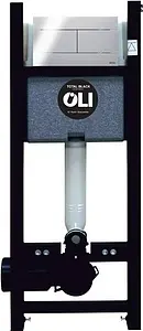 Инсталляция для подвесного унитаза Set 3 в 1 OLI Expert Total Black LE 886668SDOO с кнопкой хром глянцевый Инсталляция для подвесного унитаза Set 3 в 1 OLI Expert Total Black LE 886668SDOO с кнопкой хром глянцевый, 1